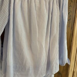 Lilly Pulitzer Light Blue and White Striped Top and Shorts